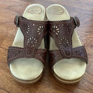 Dansko Sandal, Brown, Size 36